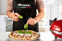 Elektrická pec na pizzu Ariete 909, kamenná doska, 400 °C, 1200 W, 30-minútový časovač — Silne opotrebovaný stav (stav: pozri 2. obrázok) 6