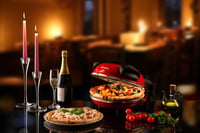 Elektrická pec na pizzu Ariete 909, kamenná doska, 400 °C, 1200 W, 30-minútový časovač — Silne opotrebovaný stav (stav: pozri 2. obrázok) 13