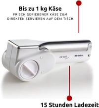 Ariete Reiber-44 rozsdamentes acél reszelő fehér 3