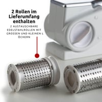 Ariete Reiber-44 rozsdamentes acél reszelő fehér 4