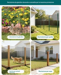 Rolă de gard din plasă de sârmă ARIFARO, 2ft x 50ft, acoperire PVC, 2 mm, zincată la cald, cu ochiuri de 2x3 inci, pentru câini, găini, iepuri și căprioare 4