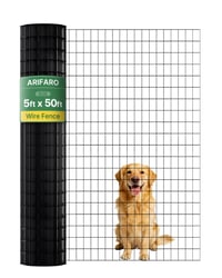 Zvárané pletivo ARIFARO v kotúči 1,5x15,2 m, veľkosť oka 5x7,5 cm, 2 mm PVC povrchová úprava, žiarovo pozinkované 1