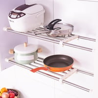 ARIIKON állítható szekrénypolc-tartó, bővíthető - 50-80 cm - elefántcsont 6