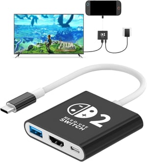 AriKroii Switch 2 dokkoló állvány 4K HDMI USB 3.0 100W töltéssel