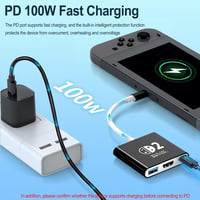AriKroii Switch 2 dokkoló állvány 4K HDMI USB 3.0 100W töltéssel 4