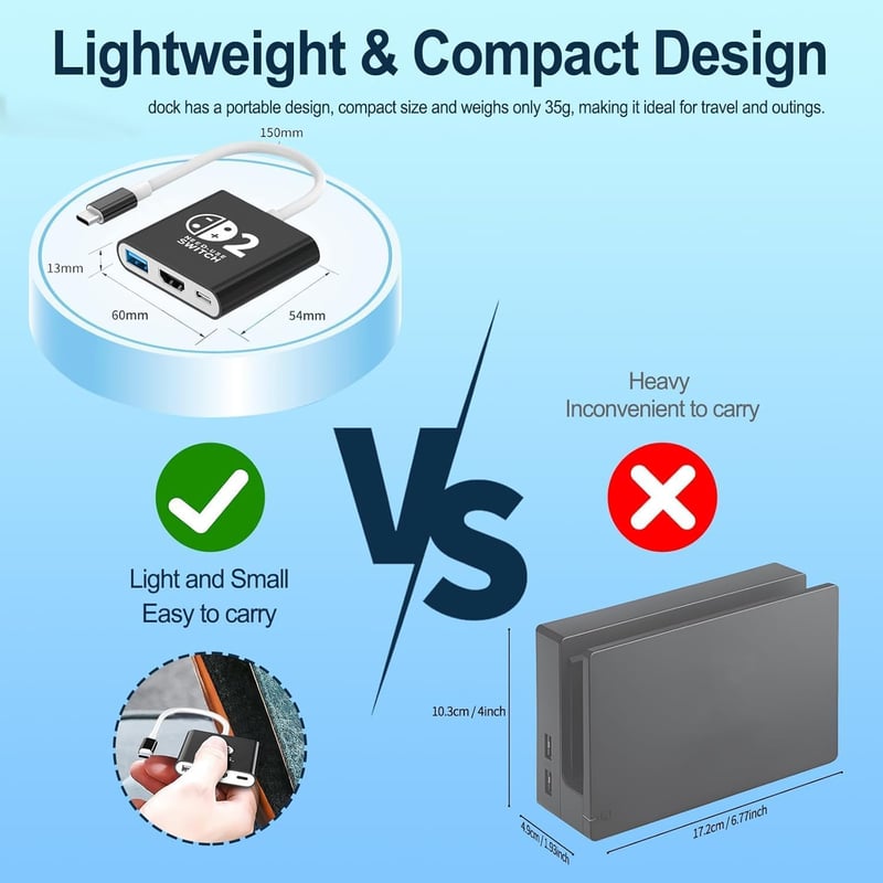 AriKroii Switch 2 dokkoló állvány 4K HDMI USB 3.0 100W töltéssel