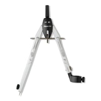 Set compas Aristo AR80084 College, 5 piese, reglare rapidă, cu mine de rezervă pentru creion mecanic de 0,5 mm, adaptor, argintiu-negru 4