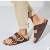Arizona Bold Shearling Espresso Bőr Széles Fazon Férfi Cipő 5