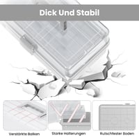 ARJudy 33cm 3 szintes összecsukható tárolódoboz szürke szortírozó szekrény 4