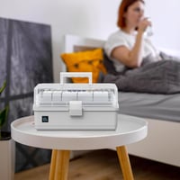 ARJudy 33cm 3 szintes összecsukható tárolódoboz szürke szortírozó szekrény 7