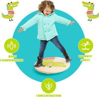 Ark miido Fa Egyensúlyozó Deszka Gyerekeknek Wobble Board Balanszírozó Tréner 4