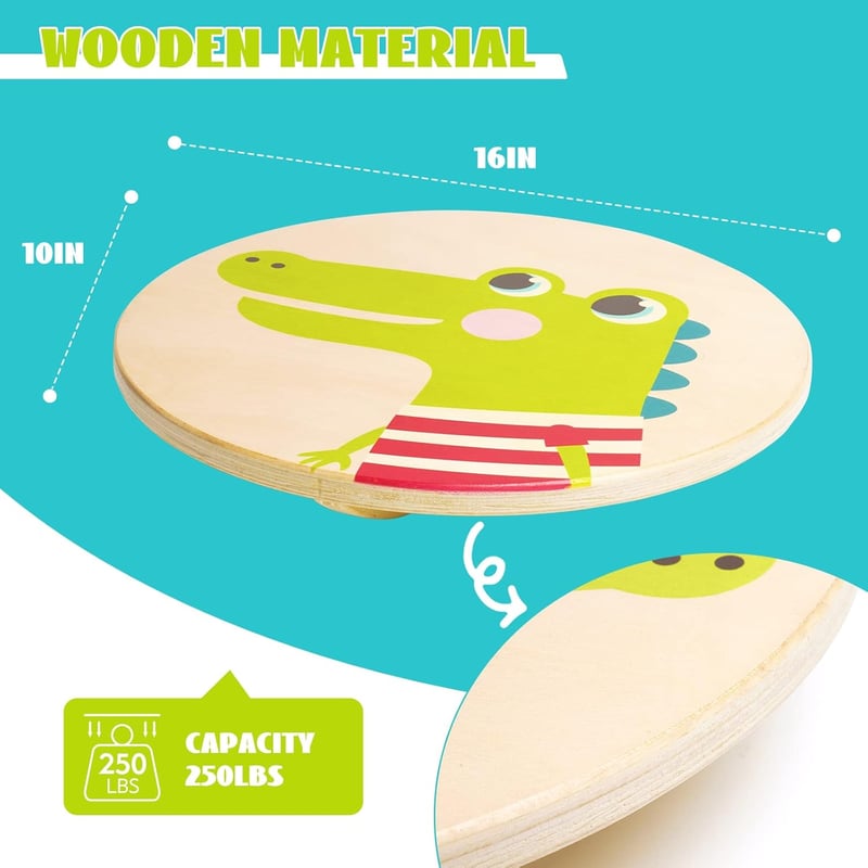 Ark miido Fa Egyensúlyozó Deszka Gyerekeknek Wobble Board Balanszírozó Tréner