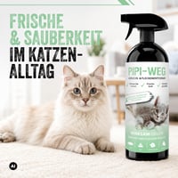 ARKA Pipi Way Enzymatický čistič na odstraňovanie mačacieho moču 750 ml - Sprej na odstránenie zápachu z pohoviek, kobercov, textílií a áut - Organický, vhodný pre zvieratá 7