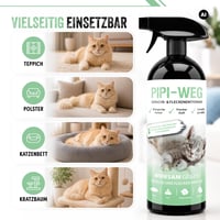 ARKA Pipi Way Enzymatický čistič na odstraňovanie mačacieho moču 750 ml - Sprej na odstránenie zápachu z pohoviek, kobercov, textílií a áut - Organický, vhodný pre zvieratá 3