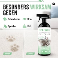 ARKA Pipi Way Enzymatický čistič na odstraňovanie mačacieho moču 750 ml - Sprej na odstránenie zápachu z pohoviek, kobercov, textílií a áut - Organický, vhodný pre zvieratá 2