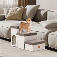 Arkyomi 3 lépcsős kutyalépcsõ tárolóval, 44 cm magas, macskáknak és idõs kutyáknak 7