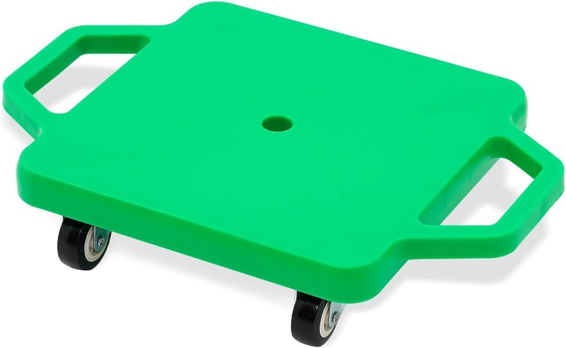 Arkyomi Ülő Roller Kerekekkel, 3-12 Éves Gyerekeknek, Beltéri és Kültéri Játékhoz - Green