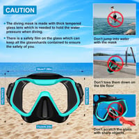 Arlierss 180° Panoráma Snorkel Maszk Felnőtteknek Anti-Köd 7