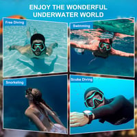 Arlierss 180° Panoráma Snorkel Maszk Felnőtteknek Anti-Köd 6