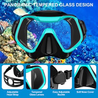 Arlierss 180° Panoráma Snorkel Maszk Felnőtteknek Anti-Köd 3