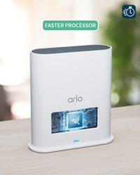 Stație de bază pentru camere de securitate Arlo SmartHub - WiFi 2,4 GHz, stocare USB, Ethernet, Apple HomeKit, Alb - Compatibil cu Ultra, Pro, Pro2, Pro3 4