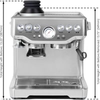 ARO Espresso Egyadagos Kávétölcsér Szilikon Fújtatóval és Anti-Popcorn Súllyal - Kompatibilis Breville/Sage Barista Express, Pro, Touch és I 6