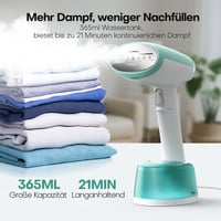 AROEVE 1500W Gőzölő Kézi Gőzvasaló 365ml Tartállyal Gyors Felmelegítés Hordozható 3