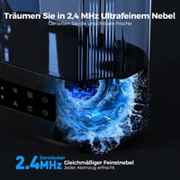 AROEVE 6L ultrahangos párásító aroma diffúzor, csendes szobai humidifier 60 órás üzemidővel 6