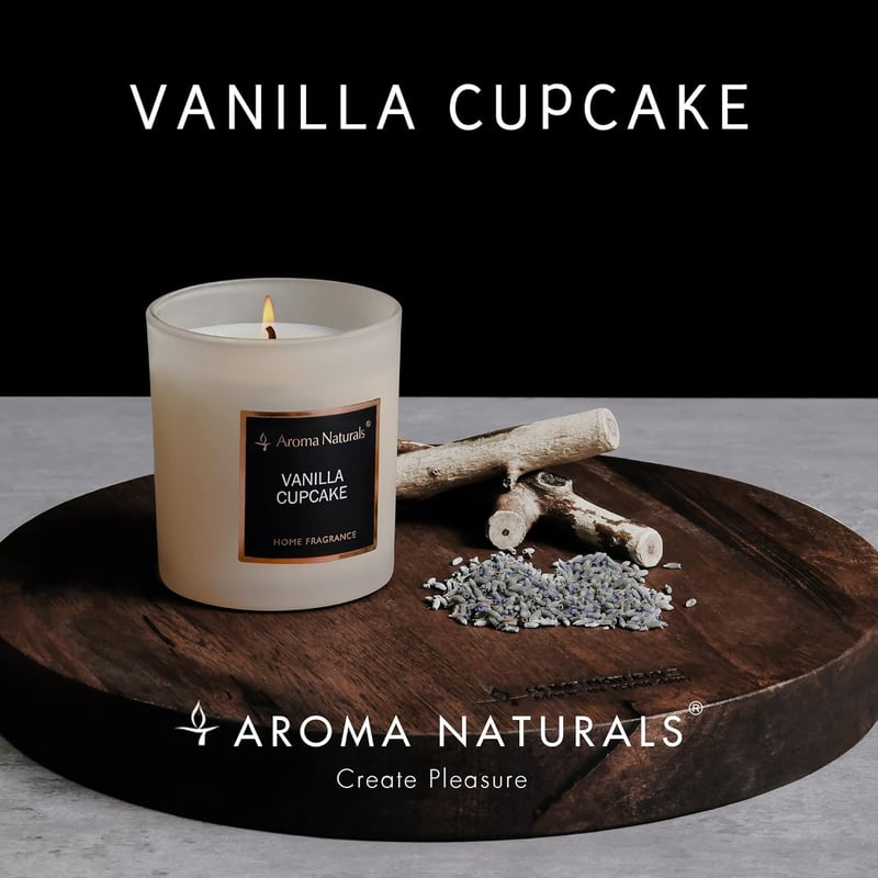 Aroma Naturals Luxury Vanília Cupcake Illatgyertya 215g Természetes Szójaviasz