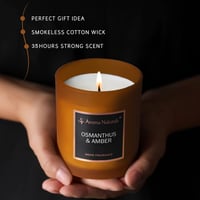 Aroma Naturals Luxus Illatgyertya 215g Osmanthus & Amber Szójawax 35 Óra 3