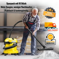 AromeLivii Kärcher WD3 WD2 porszívó zsák 10db 25L papír szűrő 6