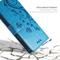 AROYI iPhone 13 Pro Max plava maskica s utorom za kartice i stalkom 8