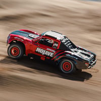 RC auto ARRMA Mojave Grom ARA2104T1, 1/18, jednosmerný motor, rýchlosť nad 30 km/h, vrátane batérie a príslušenstva, červeno-čierne 4