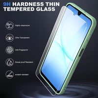 ARRYNN Samsung Galaxy A17 4G/5G zöld szilikon tok + védőfólia 3