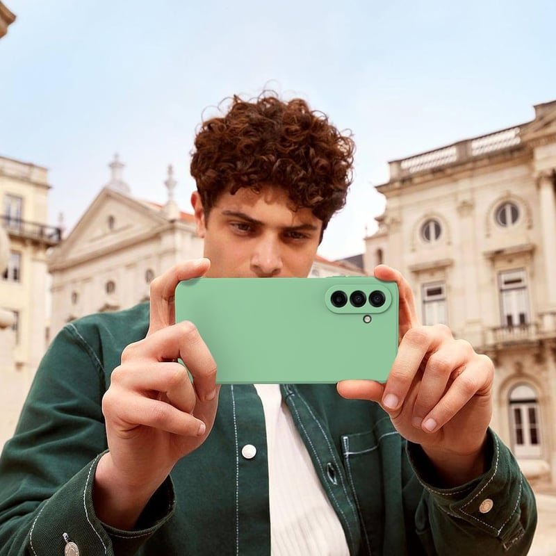 ARRYNN Samsung Galaxy A17 4G/5G zöld szilikon tok + védőfólia