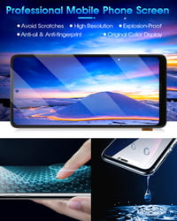 ARSSLY LCD displej pre Samsung Galaxy A51 4G (A515F, SM-A515F/DS), náhradný dotykový displej s rámom, čierny, vrátane digitalizátora a súpravy na opravu (nie je kompatibilný s 5G modelom) 6