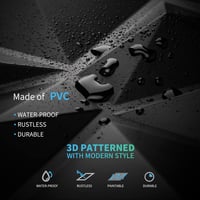Art3d 3D Gyémánt Falpanel 30x30cm Matt Fekete PVC 33db Szett 5