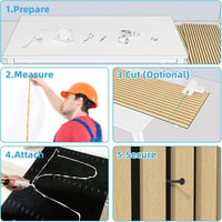 Panouri acustice pliabile 3D Art3d Boxwood din pâslă, fonoabsorbante, 120x60 cm, 2 bucăți, pentru birou acasă, spațiu de lucru, 1,44 m2 7