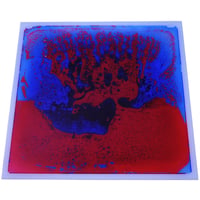 Art3d tekutá podlahová dlaždica do detskej izby, 30x30 cm – modro-červená 2
