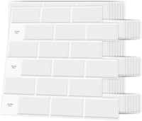 Art3d Öntapadós Kerámia Mozaik Csempe Fehér 30x30cm Konyha Fürdőszoba Fali Dekoráció 1