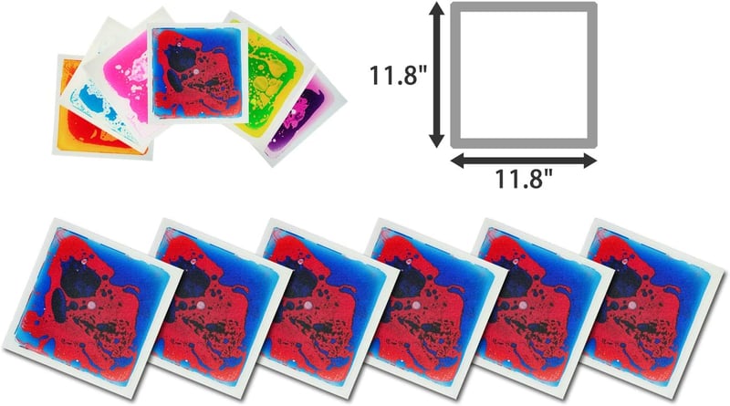 Art3d Színes Folyékony Tánc Puzzle Játszószőnyeg Dekoratív Padló