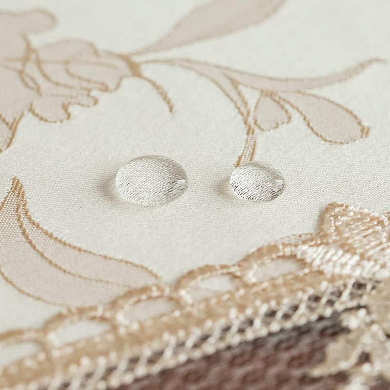 ARTABLE Csipke Jacquard Asztalterítő 140x240cm Bézs Elegáns Esküvőhöz