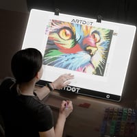 ARTDOT A2 LED Rajztábla Gyémántfestéshez Hordozható Vékony Világító Tablet 7