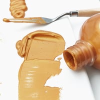 Artecho Akrilfesték Arany 500ml - Vízálló, Fénytartó, Gyorsan Száradó Festék Vászonra, Fára, Textilre, Bőrre és Kőre - Beltéri/Kültéri Haszn 4