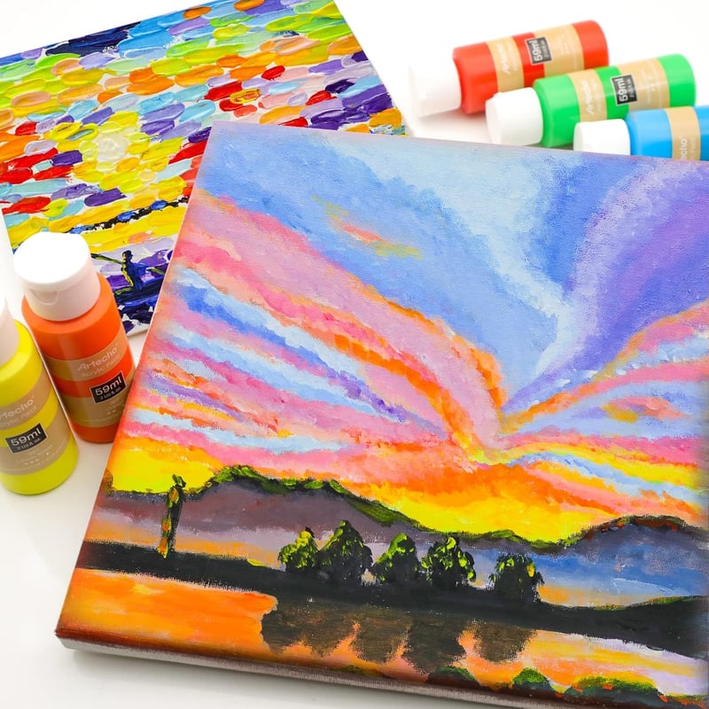 Artecho Akrilfesték Készlet 48x59ml Vízálló Gyorszszáradó