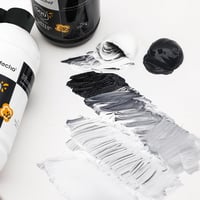 Artecho Fekete Akril Festék 500ml - Vízálló, Gyorsan Száradó, Fényes Felületű Festék Vászonra, Fára, Textilre, Bőrre és Kézművességhez 5