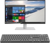 Arteck 2.4 GHz vezeték nélküli billentyűzet numerikus billentyűzettel, USB töltős, Windows kompatibilis 7