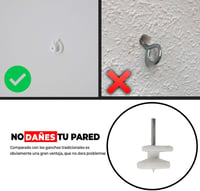 Artextrem Képakasztó Szöges Nélkül - 25 db Falra Szerelhető Képtartó Horog - white us, 1 Tip 25pcs 7