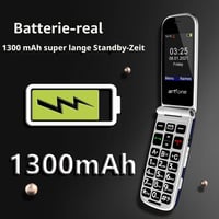Telefon mobil pentru seniori artfone F20, pliabil, negru, fără abonament, 2G GSM, Dual SIM, butoane mari, ecran color de 2,4 inchi, buton SOS, radio FM, 1300 mAh 9