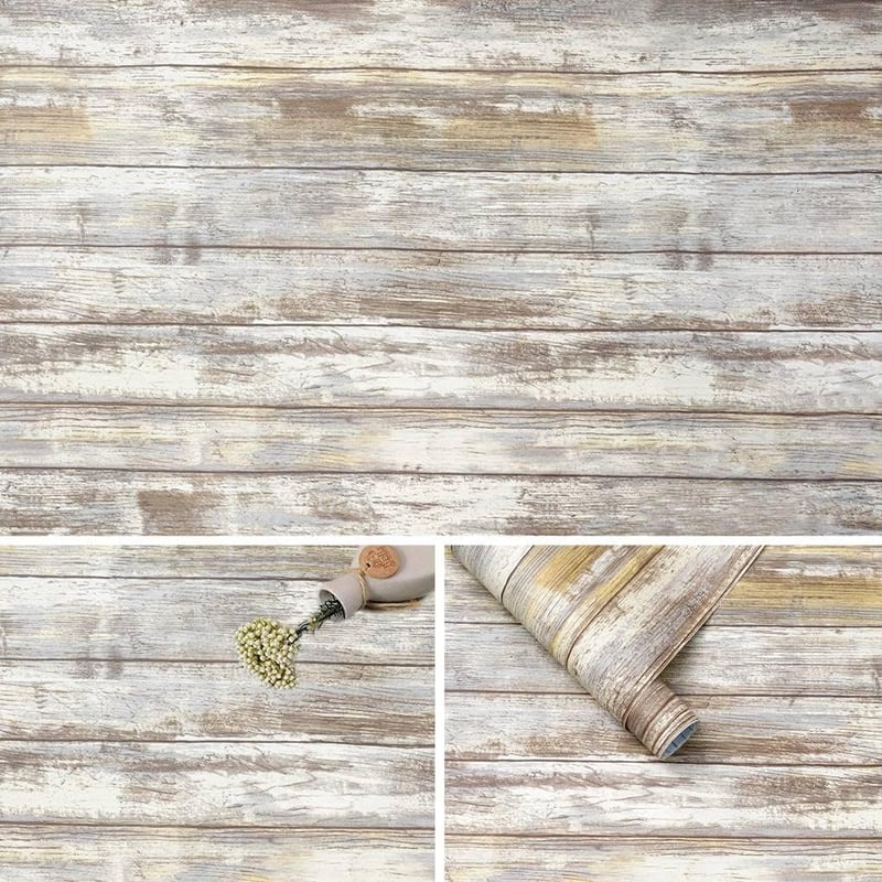 Arthome barna öntapadós fa mintás dekorációs fólia bútorokhoz 43,5×305cm